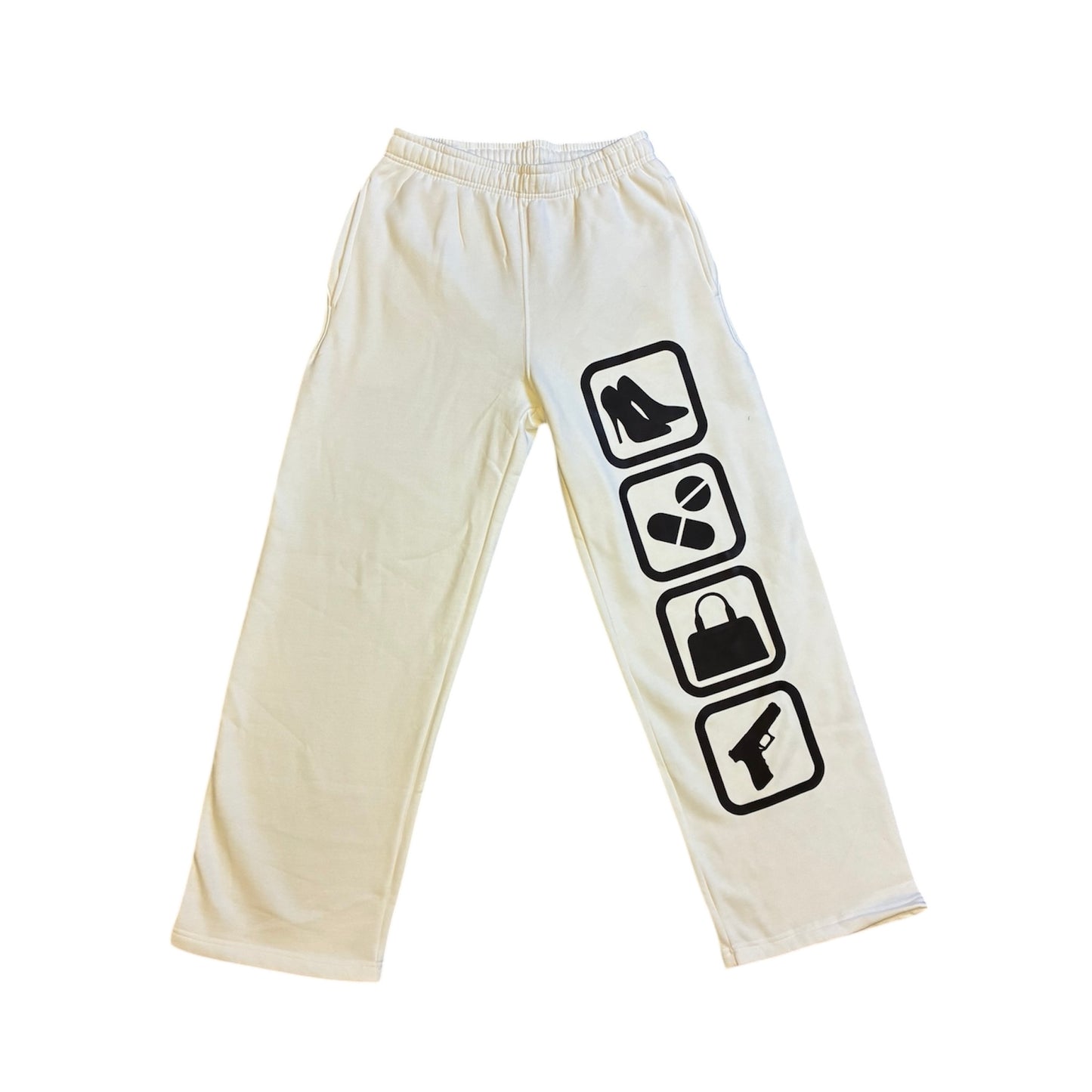 Girl Problems Sweatpants (White)