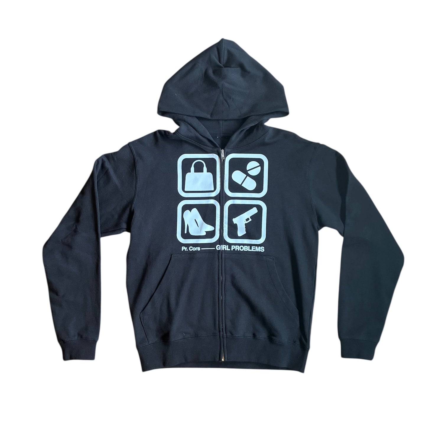 Girl Problems Zip Up (Black)