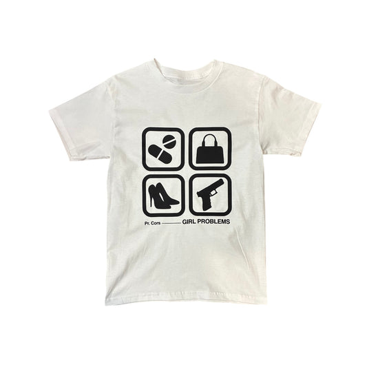 Girl Problems Tee (White)